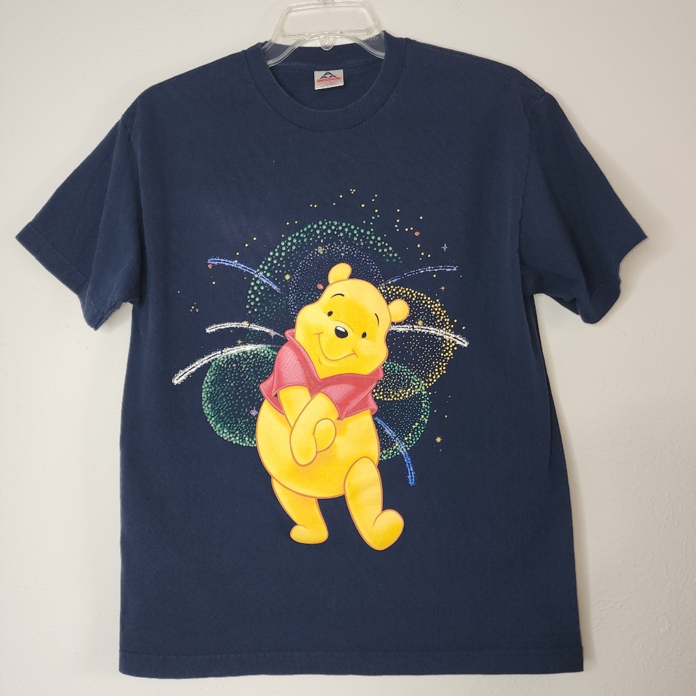 Winnie-the-Pooh vintage firework navy tshirt large